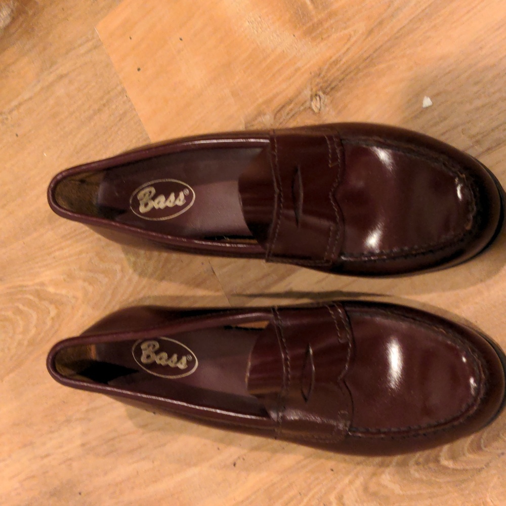 Burgundy Bass Loafers